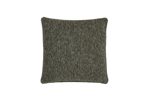 Fleur Boucle Natural Cushion Cover Olive Main Image