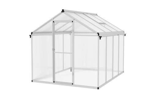 Outsunny 8 x 6ft Aluminium Frame Greenhouse, with Foundation