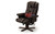 Malmo Electric Massage Chair With Stool Brown Image of Heat an Massage Points