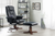 Malmo Electric Massage Chair With Stool Black Lifestyle Image