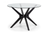 Hayden Round Dining Table Glass And Black Main Image