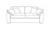 Lorna 3 Seater Sofa Polly Cotton Line Drawing