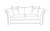 Vesper 2 Seater Sofa Aaron Silver Line Drawing