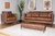 Warren Leather sofa lifestyle image