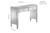 Valencia Glass Mirrored 2 Drw Sideboard Line Drawing With Dimensions
