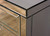 Valencia Glass Mirrored 2 Drw Sideboard Close Up of Corner