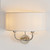 Madison Wall Light Bright Nickel Lifestyle