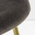 Strade Chair Chocolate Brown Velvet (2pk) close up fabric