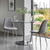 Headford Dining Chair Chrome / Light Grey (2pk) lifestyle at table