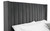 Langham Scalloped Headboard Storage Bed - Grey Headboard