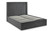 Langham Scalloped Headboard Storage Bed - Grey Base