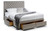 Wilton Deep Buttoned 4 Drawer Bed - Grey.
