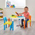 Multipurpose 3-in-1 Activity Table and Chairs Set Multi Colour lifestyle