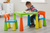 Kids Plastic Table and Chair Set Multi Colour