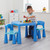 Kids Plastic Table and Chair Set Blue lifestyle
