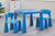 Kids Plastic Table and Chair Set Blue