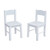 White Wooden Table and Chair Set chairs