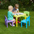 Children's Multicoloured Table and 4 Chairs Set Outdoors