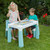 Kids Height Adjustable Table and Chairs Set Green Outdoors