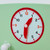 Kids Grey Dolls House Green Clock