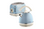 Ariete Domed 1.7L Jug Kettle and 2 Slice Toaster Blue toaster image