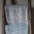 Fishbone Pattern Mohair Throw Grey