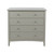 Como 4 Drawer Chest Light Grey face on