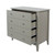 Como 4 Drawer Chest Light Grey open