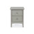 Como 2 Drawer Bedside Unit Light Grey face on