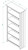 Capri Tall Bookcase White dimensions