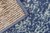 Geometric Rug Bordered Pattern Soft Carpet Blue Rear