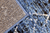 Geometric Rug Diamond Aztec Pattern Blue Rear