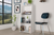 Dallas Low Bookcase With 3 Shelves White And Carbon Grey Lifestyle