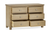 Memphis 6 Drawer Wide Chest Limed Oak open draw image