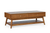 Lowry 2 Drawer Coffee Table Cherry side on view