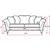 Habden Sofa Range 3 Seater dimensions