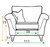 Rimington Sofa Range Standard Back Armchair Dimensions
