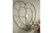 Silver Heart Skeleton Wall Clock Lifestyle