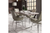 Versailles Silver Grey Oak and Chrome Dining Table Lifestyle