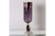 Large Purple Glass Vase With Aluminium Base Main Image