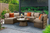 Juliet Half Moon Outdoor Sofa Set Brown lifestyle image