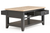 Bordeaux Coffee Table Dark Grey Drawers Open Either Side