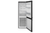 Montpellier MAB386EK Retro No Frost Fridge Freezer Black interior view