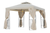 Outsunny 2 Tier 3m x 3m Gazebo with Curtains Beige Cut Out