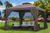 Outsunny 2 Tier 3m x 3m Gazebo with Curtains Brown Main Image