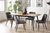 Findlay Rectangular Table and 4 Delaunay Grey Chairs Main Image