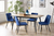 Findlay Rectangular Table and 4 Delaunay Blue Chairs Main Image