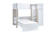 Horizon Bunk Bed Pale Wood and White Cut Out