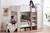 Horizon Bunk Bed Pale Wood and White Main Image