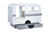 Tourer Caravan Bed Grey and White Drawer Open